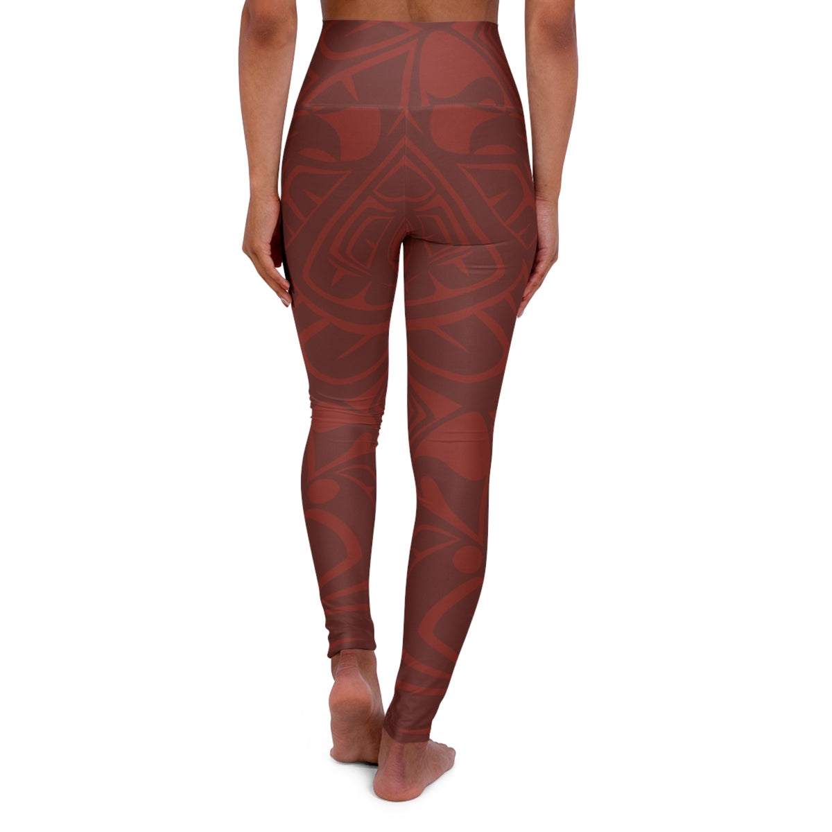 High Waisted Legging, Yoga Pant – Signature Print – Raven Raven